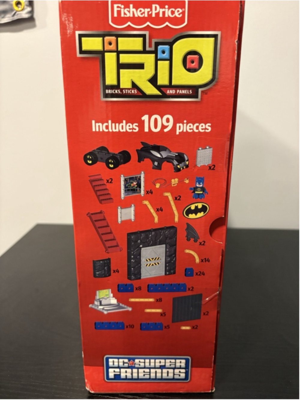 Fisher-Price TRIO DC Super Friends Batman Batcave Set T5830 Complete w/ Box - Picture 5 of 9